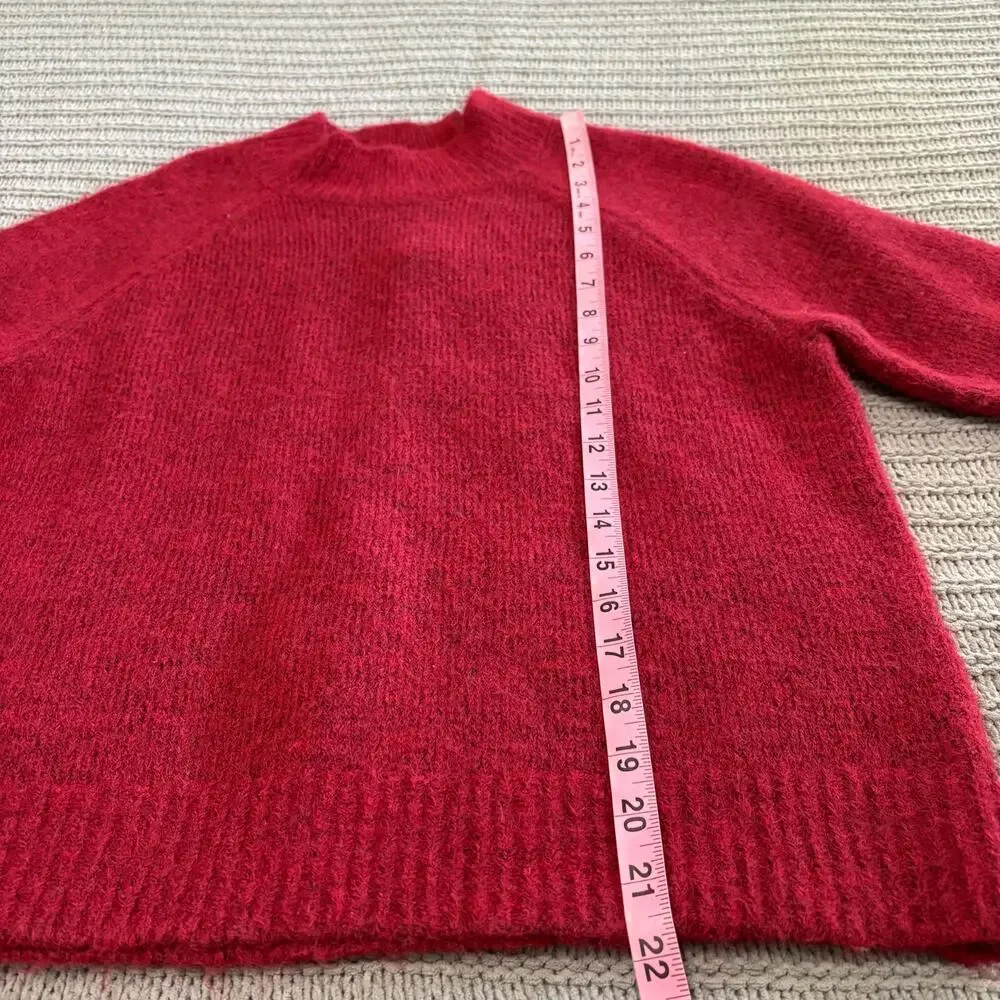 Banana Republic Wool Blend Maroon Sweater Women’s Size Small Minimalist Classic
